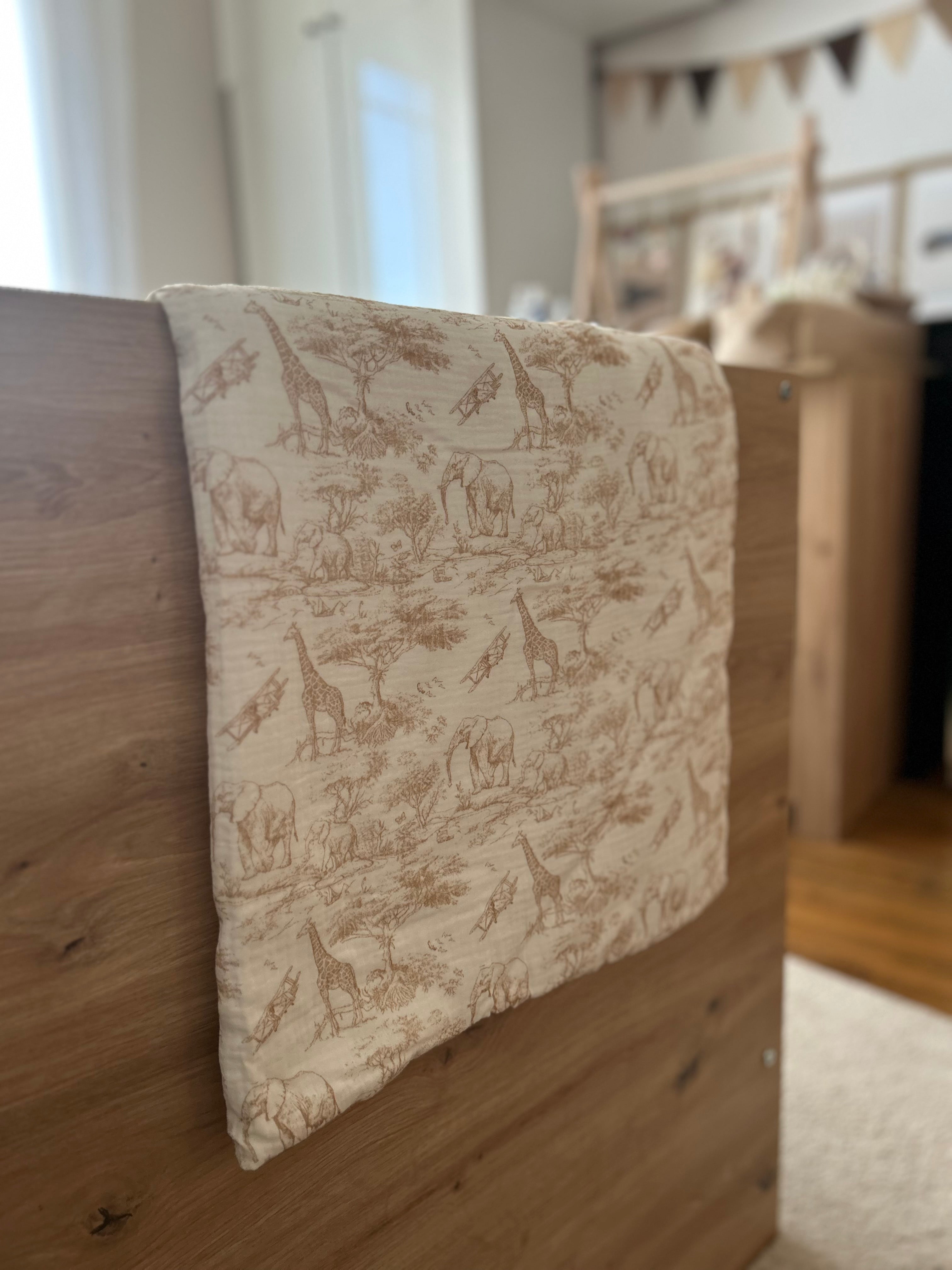 Plaid toile de jouy - Beige