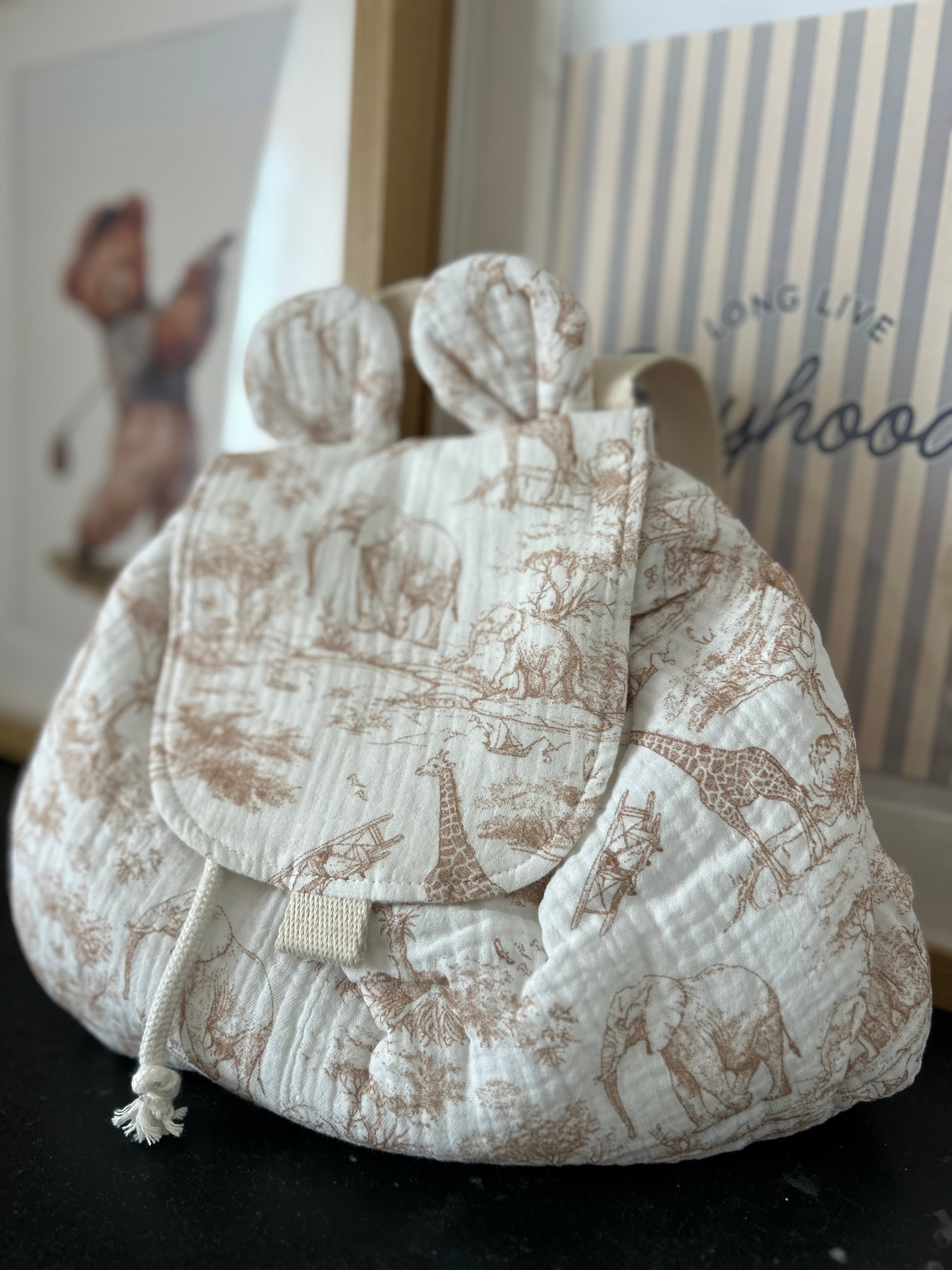 Sac à dos ourson - Beige