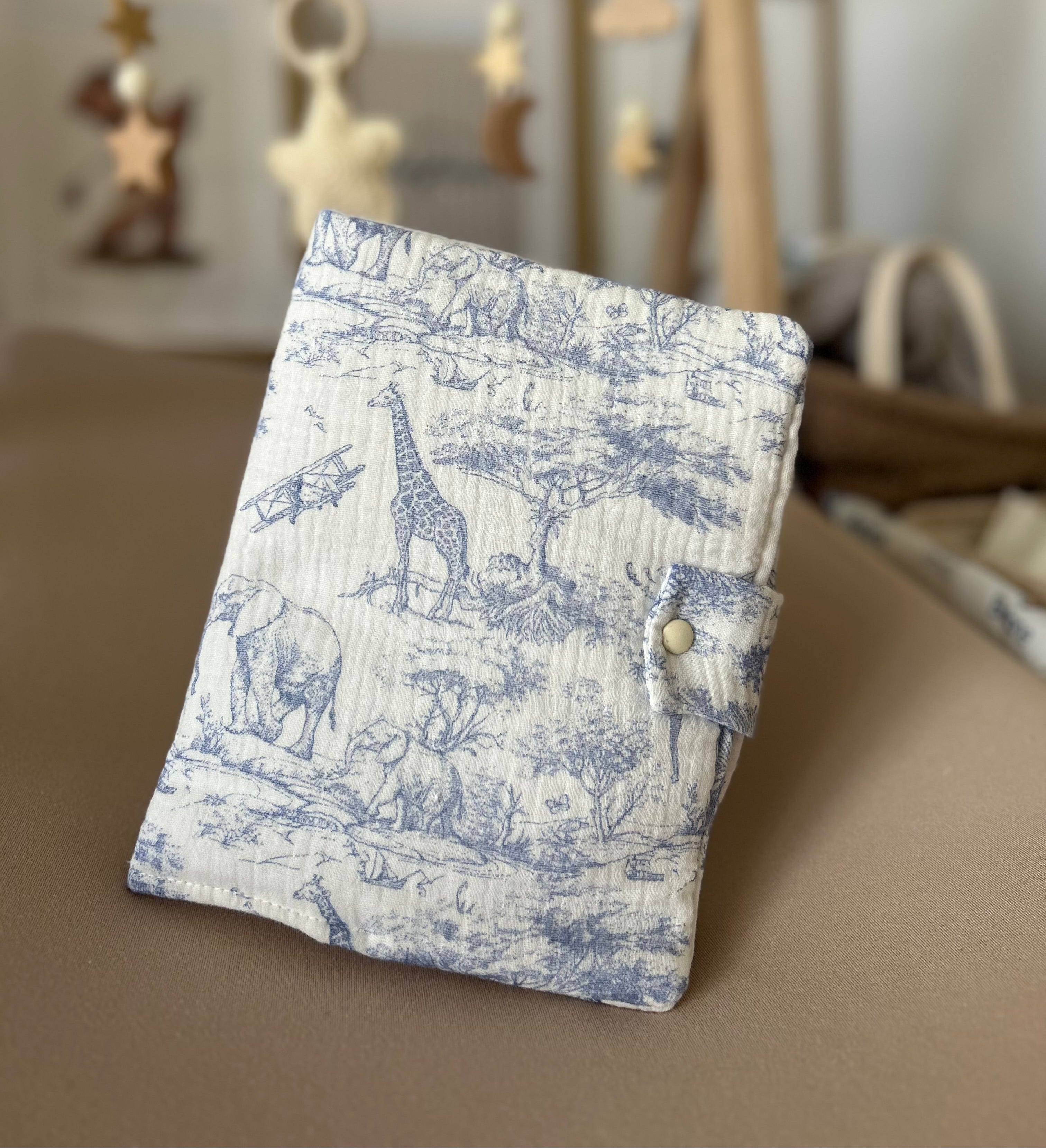 Protège carnet de santé - Bleu