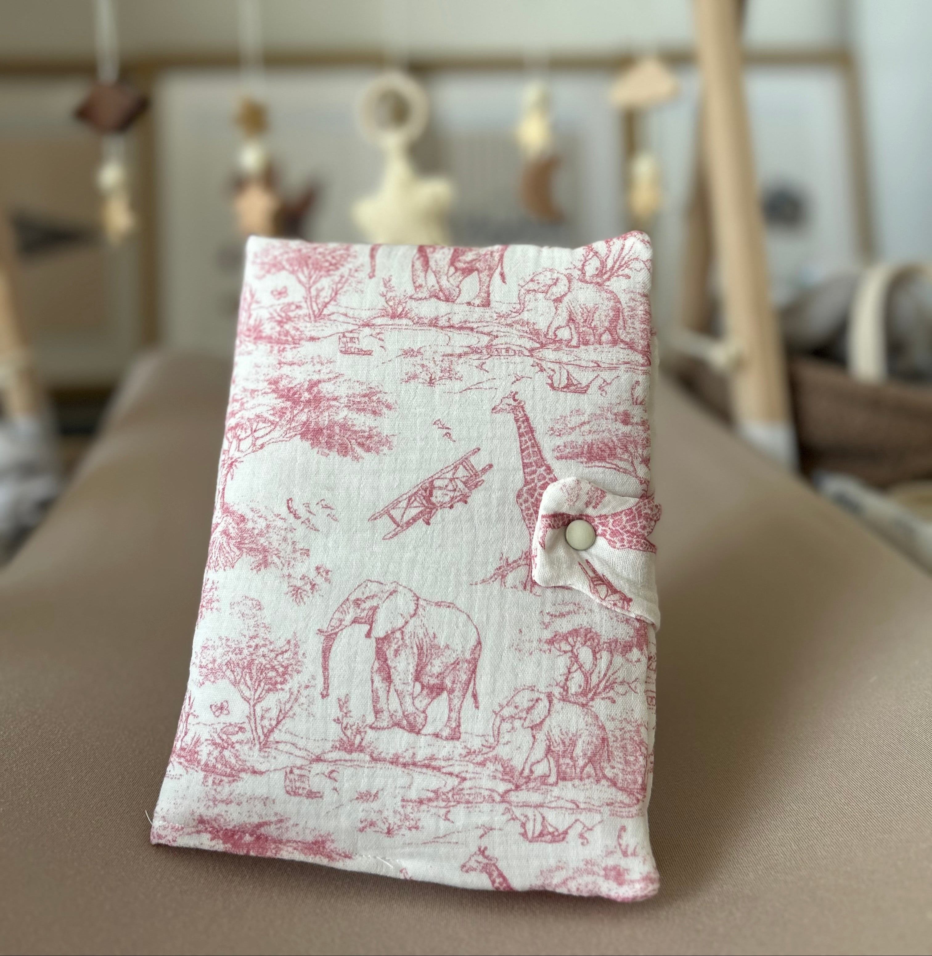 Protège carnet de santé - Rose