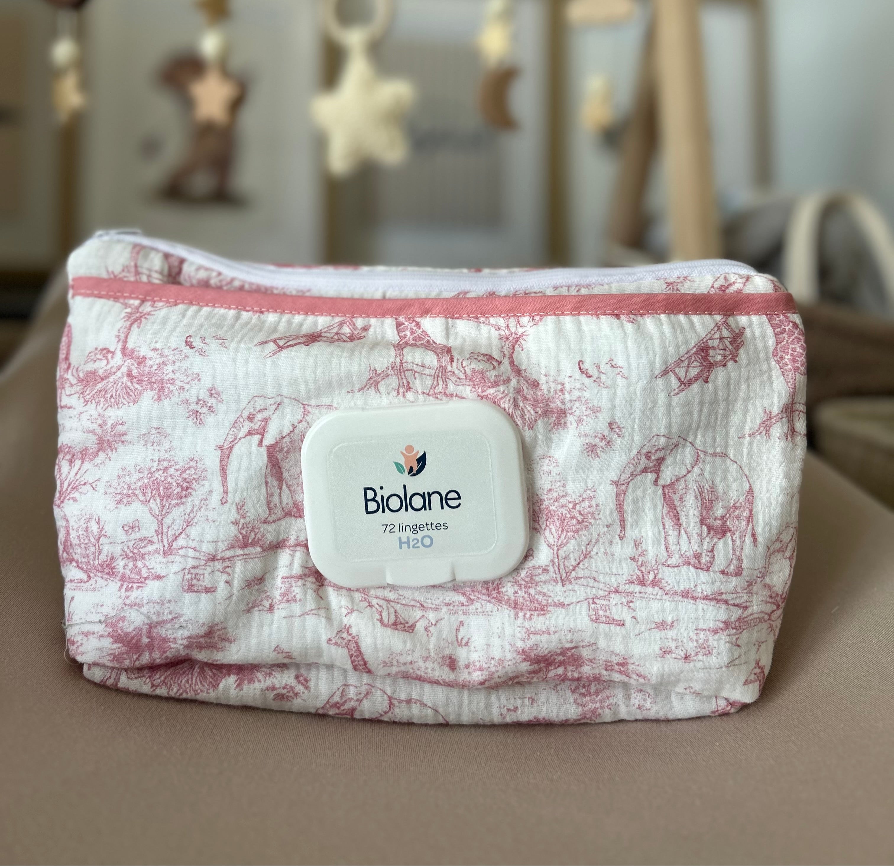 Pochette à lingette - Rose