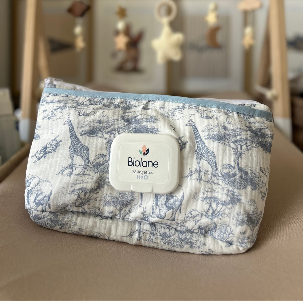 Pochette à lingette - Bleu