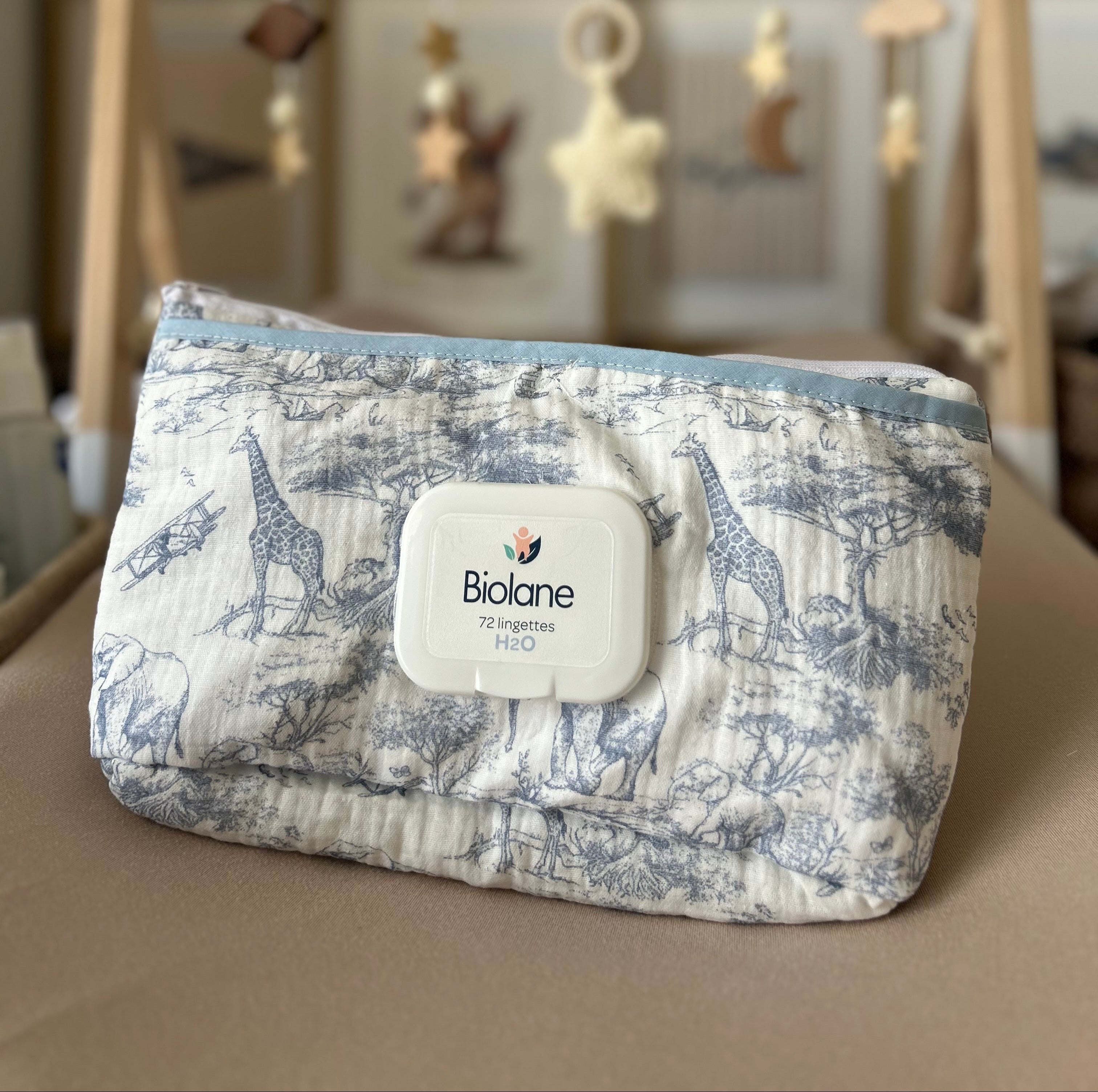 Pochette à lingette - Bleu