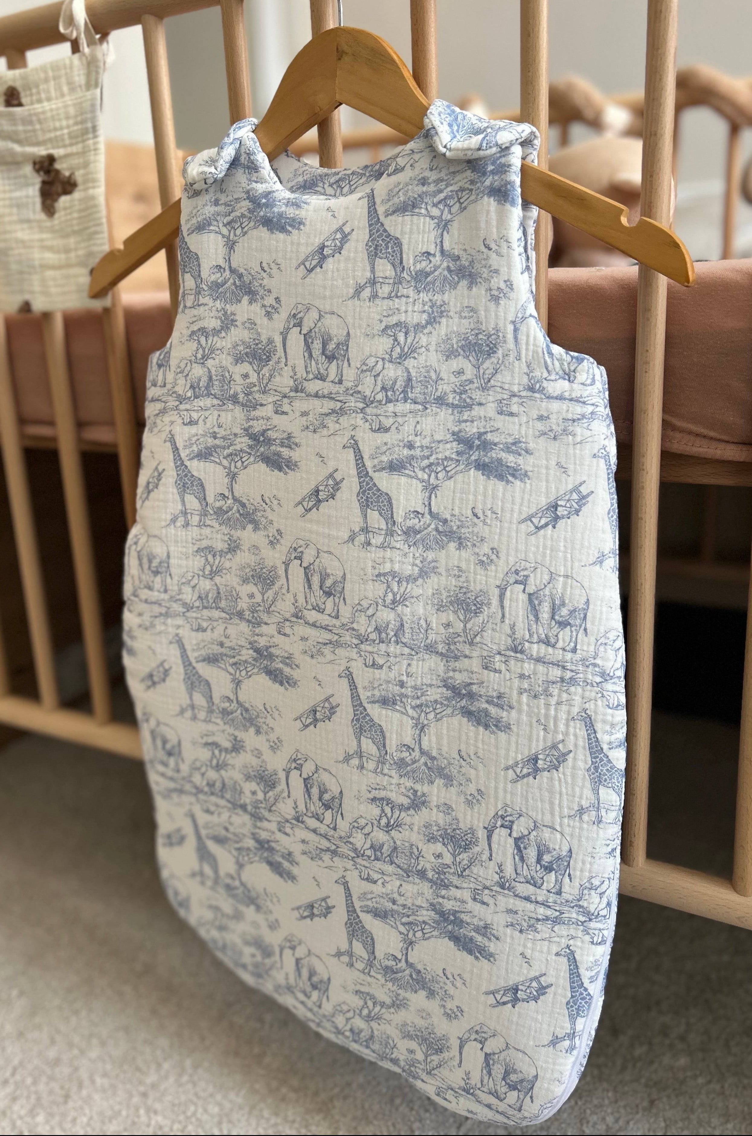 Gigoteuse 100% coton - Bleu